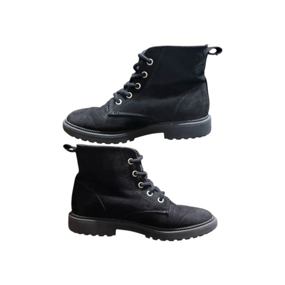 Faux-Suede Lace-Up Boots - Size 1